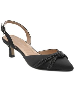 Adrienne Vittadini Sabriel Satin Pump - Metallic