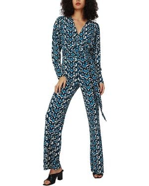 Diane von Furstenberg Marilou Jumpsuit - Blue