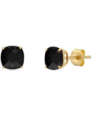 MaxColor 14k 2.80 Ct. Tw. Onyx Studs - Black