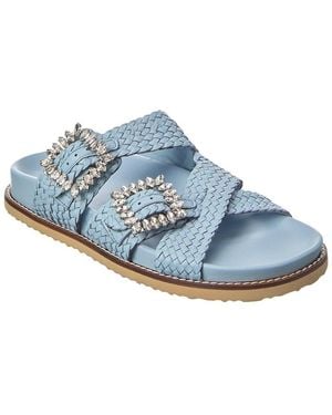 Dune Lulos Leather Sandal - Blue