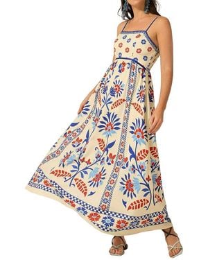 AMINA GLAM Midi Dress - White