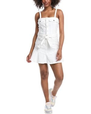 7 For All Mankind Flounce Mini Dress - White