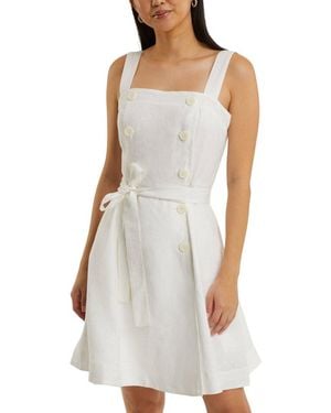 Draper James Kylie Sleeveless Love Circle Mini Dress - White