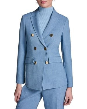 Halston Double Breasted Blazer - Blue