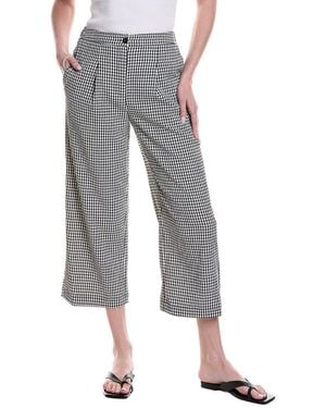 Vince Camuto Seersucker Straight Leg Pant - Grey