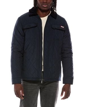 HUNTER Bell Quilted Sherpa Jacket - Blue