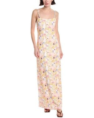 La Porte Maxi Slip Dress - Pink