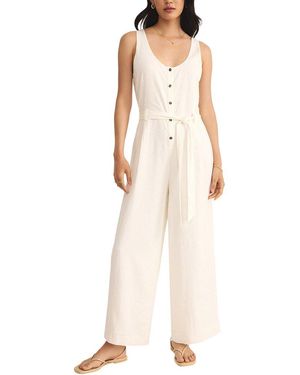 Z Supply Adler Linen-Blend Jumpsuit - Natural