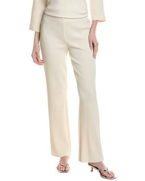 Joseph Ribkoff Ribbed Pant - Natural