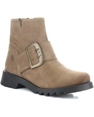 Fly London Rily Suede Boot - Natural