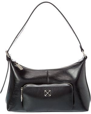 Off-White c/o Virgil Abloh Off- Dumbo Leather Hobo Bag - Black