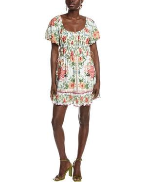 FARM Rio Bloom Garden Mini Dress - Natural