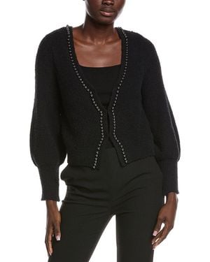 525 America Gianna Cropped Cardigan - Black