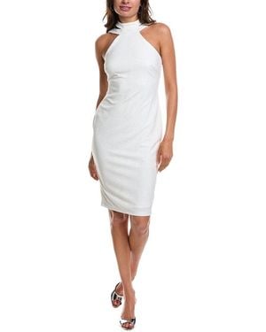 Bebe Halter Top Midi Dress - White