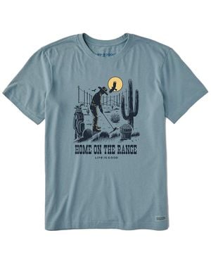Life Is Good. Crusher T-Shirt - Blue