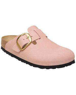 Birkenstock Boston Big Buckle Leather Sandal - Pink