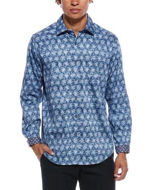 Robert Graham Walrow Woven Shirt - Blue