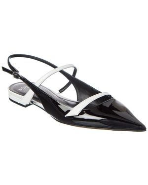 Alexandre Birman Tita Patent Slingback Flat - Black