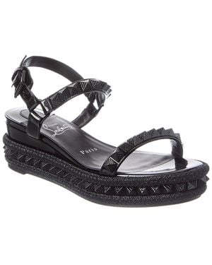 Christian Louboutin Pyra Leather Sandal - Metallic