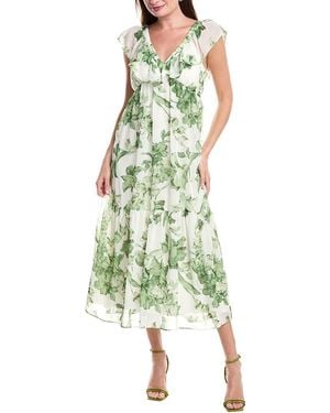 Taylor Chiffon Midi Dress - Green