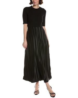 Nanette Lepore Pleated Midi Dress - Black