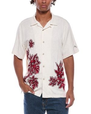 Tommy Bahama Hibiscus Vibrations Silk Camp Shirt - White