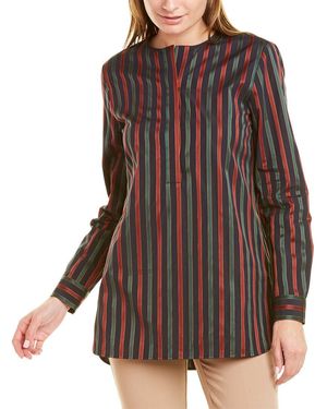 Lafayette 148 New York Prisha Blouse - Brown