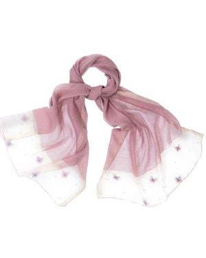 Saachi Butterfly Detail Scarf - Pink