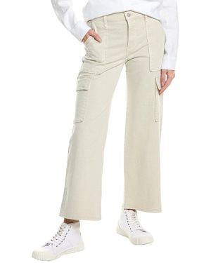 Hudson Jeans Rosalie Cement High-rise Wide Leg Cargo Jean - White