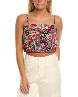 Velvet By Graham & Spencer Alice Sleeveless Woven Top - Red