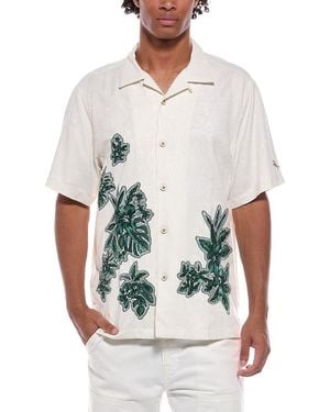 Tommy Bahama Hibiscus Vibrations Silk Camp Shirt - White