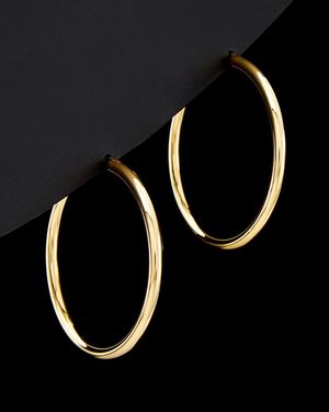 Argento Vivo Sterling Hoops - Black