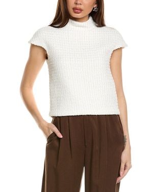 Piazza Sempione Basketweave Top - White