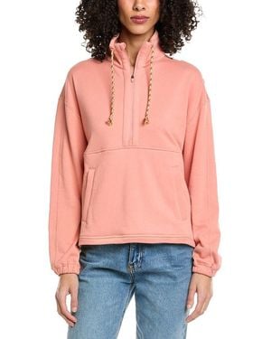 Faherty High Tide Terry Anorak - Red