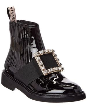 Roger Vivier Leather Boot - Black