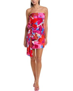 Ramy Brook Kit Silk-Blend Dress - Red