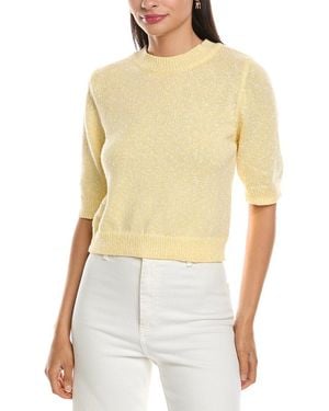 Nanette Lepore Elbow Sleeve Spring Pullover - White