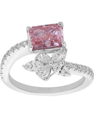 Brilliant Bloom 14K 2.33 Ct. Tw. Lab-Grown Diamond Ring - White