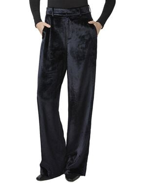 PAIGE Chateau Wide Leg Trouser Jean - Black