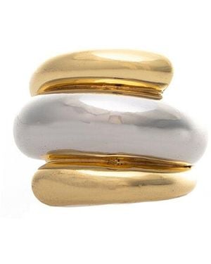 Rivka Friedman 18K Plated Stackable Ring - White
