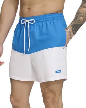 DKNY Modern Euro Swim Trunk - Blue