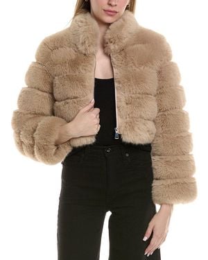 Adrienne Landau Short Coat - Black