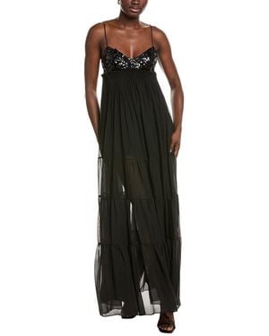 Azeeza Tamar Silk Gown - Black