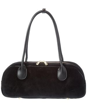 Persaman New York Leather Shoulder Bag - Black