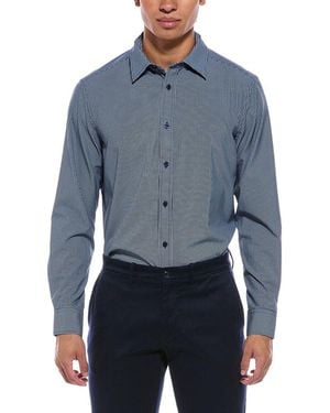 Report Collection 4-Way Printed Woven Sport Shirt - Blue