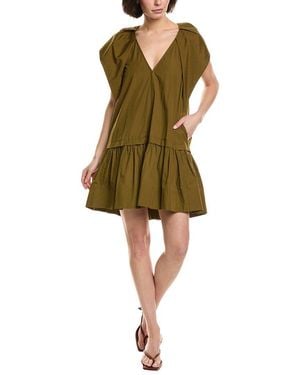 A.L.C. A. L.C. Ember Cotton Cap-Sleeve Minidress - Green