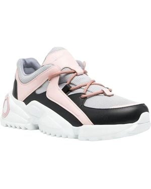 Ferragamo Logo Leather Trainer - White