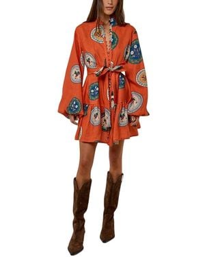 AMINA GLAM Mini Dress - Red