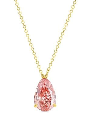 Amairah 14K 1.00 Ct. Tw. Lab-Grown Diamond Solitaire Pendant Necklace - Metallic