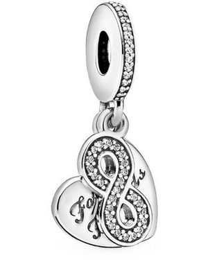 PANDORA Moments Cz Charm - White